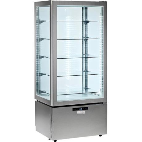 VETRINA VERTICALE REFRIGERATA +2  +10°C COLORE GRIGIO