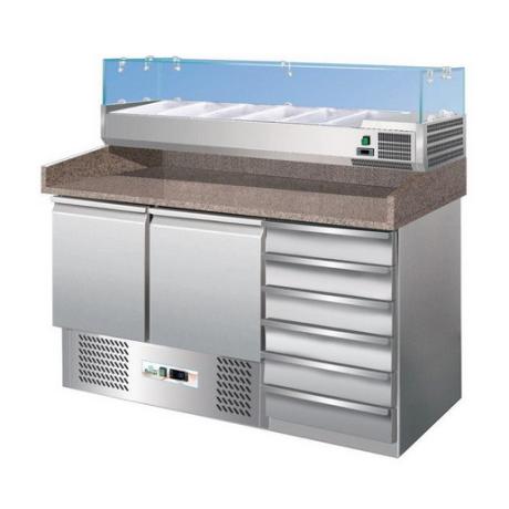 banco pizza refrigerato
