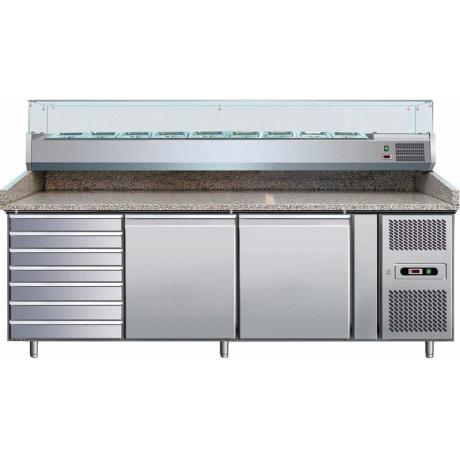 banco pizza refrigerato