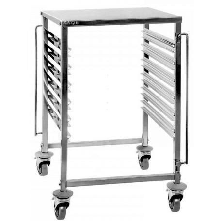 carrello inox di servizio portateglie