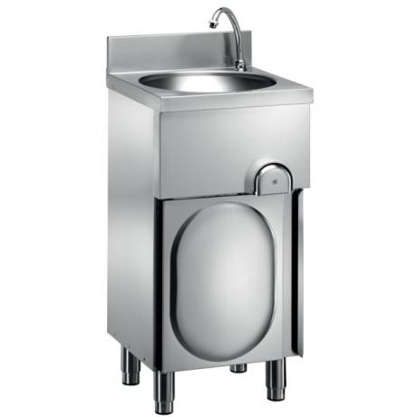 lavamani inox con comandi a ginocchio