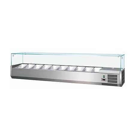 Vetrina refrigerata condimento pizza