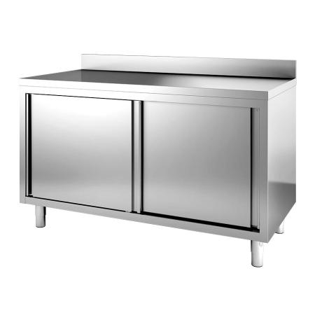 tavolo inox armadiato professionale per ristoranti, hotel, pizzerie
