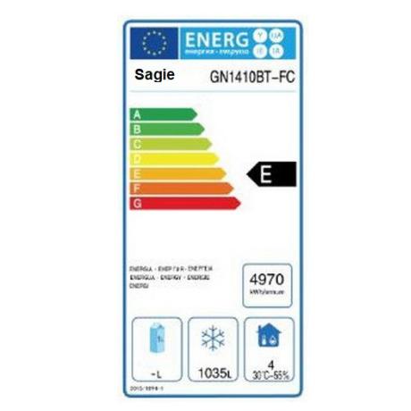Frigorifero professionale 1400 lt Negativo °C -18 - 22 2