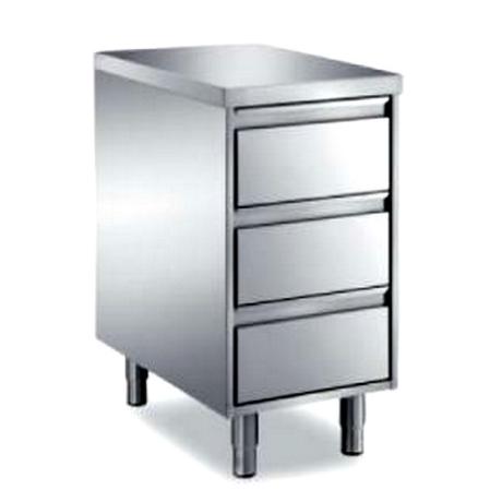 Cassettiera Interamente in Acciaio inox